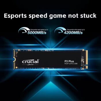 Ssd Crucial P3 Plus 1tb Nvme M.2 2280 Velocidade de leitura 5000 MB/s