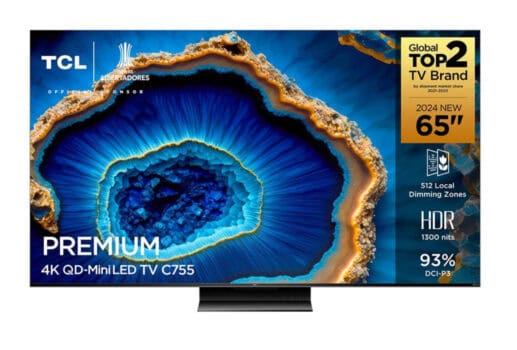 TCL Premium 4K QD-Mini LED 65" C755 Google TV Dolby Vision IQ