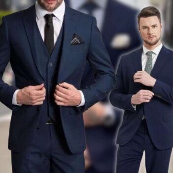 Terno Marinho Oxford Premium, Tecido Não Amassa