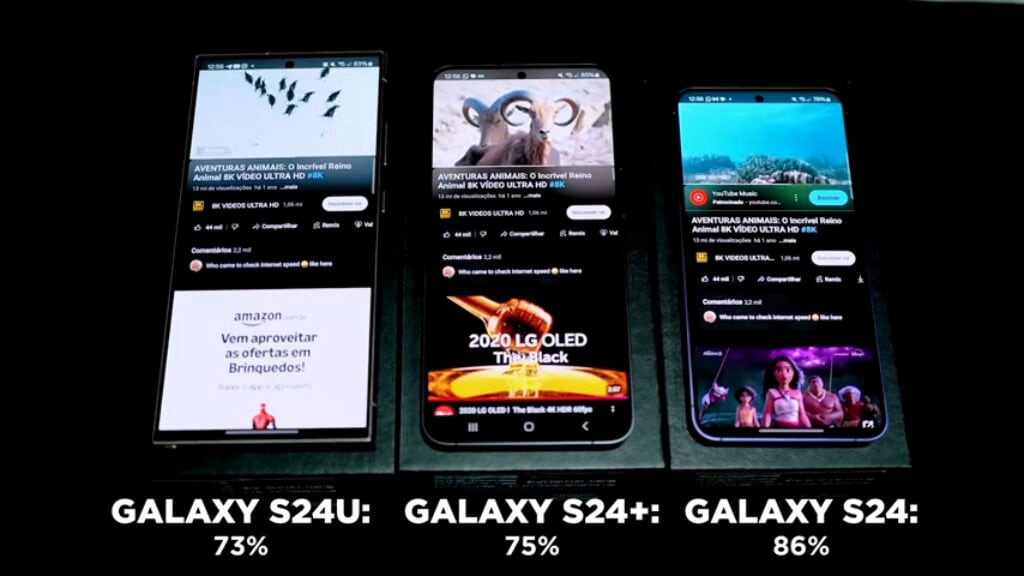 Teste Prático da Linha Galaxy S24: Bateria, Desempenho e Temperatura no Uso Real Teste Prático da Linha Galaxy S24: Bateria, Desempenho e Temperatura no Uso Real