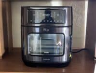 Fritadeira Elétrica Air Fryer Oven Black INOX WAP WAOD2 12 Litros 4 em 1 Porta com Abertura Lateral e Removível 1800W 127V