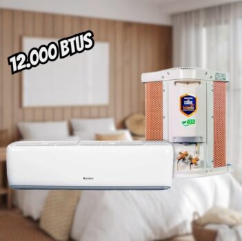 Ar Condicionado Split Hi Wall Inverter Gree G-Top Auto 12000 BTU/h Frio CB574N09200 220 Volts