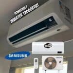 Ar Condicionado Split Samsung Inverter WindFree POWERvolt Bivolt Connect AI 12.000 BTUs Frio Sem Vento AR12DYFAVWKNAZ Bivolt