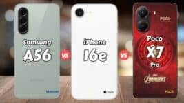 As 3 Melhores Opções de Celular para Comprar em Maio: Galaxy A56, Poco X7 Pro e iPhone 16e