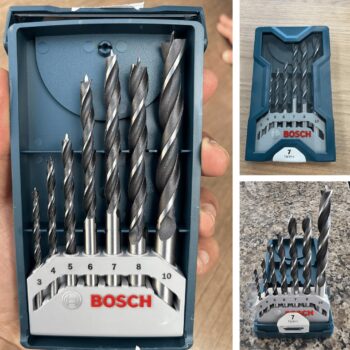 Bosch Jogo de brocas Madeira Mini X-Line 3-10mm 7 peças