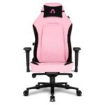 Cadeira Gamer Alpha Gamer Alegra Fabric, Até 150 kg, Apoio de Braço 4D, Mecanismo Frog, Apoio Lombar Ajustável, Rosa - AGALEGRA-F-PK