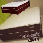 Cama Box Queen (Box + Colchão) Plumatex de Mola – Ensacada 53cm de Altura Turim