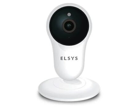 Câmera de Segurança Elsys Wi-Fi, Micro SD de Até 128GB, Full HD, Visão Noturna 10M, Branco/Preto - Elsys - ESC-WY3F