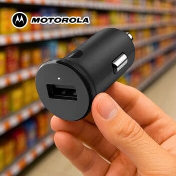 Carregador Veicular Universal Motorola Turbo Power - Entrada USB-A Original 18W