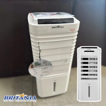 Climatizador De Ar Britânia 4 Em 1 Autonomia De 26h Bcl05a Cor Branco 127V