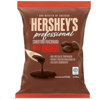 Cobertura Fracionada Sabor Meio Amargo Hershey'S Professional (Formato Moeda) - 2,01Kg (a embalagem pode variar)