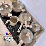 Conjunto De Panelas Sartin Champ 7 Peças Cerâmica Mimo Style