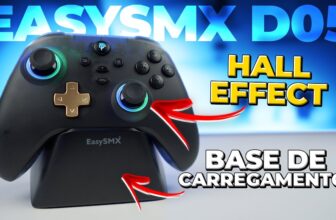 EasySMX D05: Controle Gamer Bom e Barato com Base de Carregamento