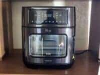 Fritadeira Elétrica Air Fryer Oven Black INOX WAP WAOD2 12 Litros 4 em 1 Porta com Abertura Lateral e Removível 1800W