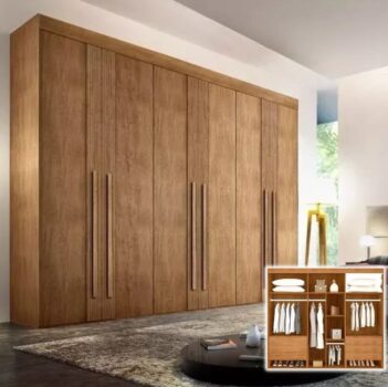 Guarda-roupa Casal Rufato Lucca Imbuia Premium 6 Portas