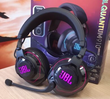 Headset JBL Quantum 910 Gamer Wireless RGB Hi-Res, PS5, PS4, Nintendo Switch - JBLQ910WLBLK