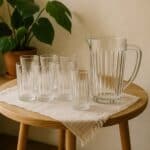 Jogo de Copos com Jarra de Vidro 7 Peças Haus Concept Filetto