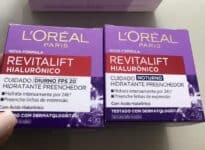 Kit de Skincare L'Oréal Paris Revitalift Hialurônico Creme Diurno FPS 20 + Creme Noturno, Tratamento Antirrugas Preenchedor com Ácido Hialurônico Puro 49g