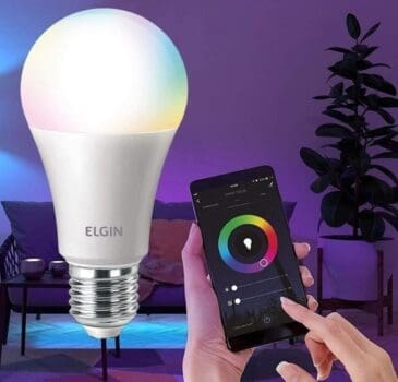 Lâmpada Smart Wi-Fi Elgin Smart Color Bulbo LED - 10W