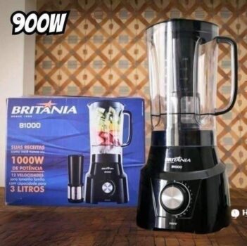 Liquidificador Britânia 900W 2.65L Diamante 800 com Filtro e 4 Velocidades Preto 127V