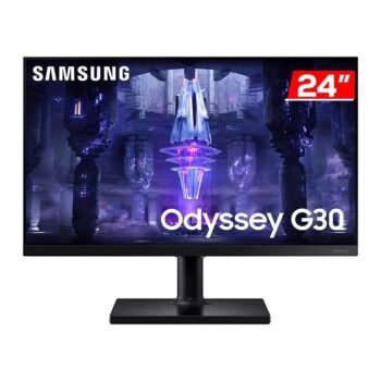 Monitor gamer Samsung Odyssey G30 S24BG30 24" preto 100V/240V