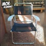 Mor - Cadeira Master Alumínio Tela Sannet Azul