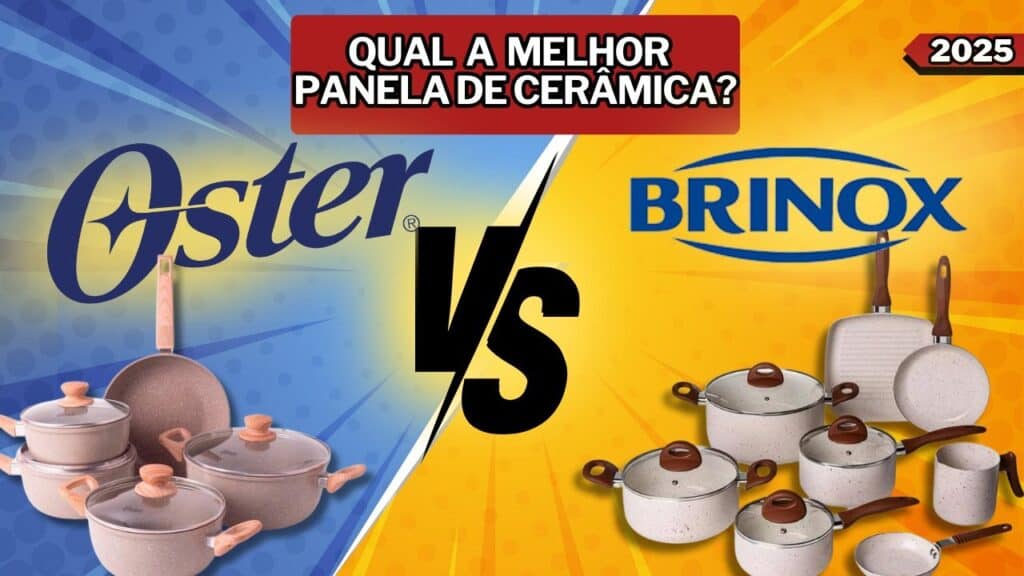 Brinox Ceramic Life vs Oster Cerâmica: Qual jogo de panelas vale mais a pena? Brinox Ceramic Life vs Oster Cerâmica: Qual jogo de panelas vale mais a pena?