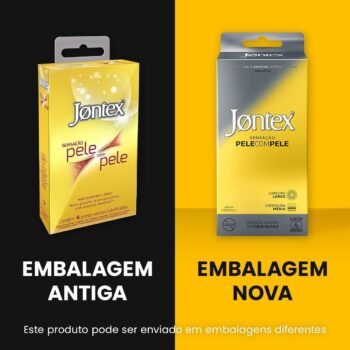 Preservativo Camisinha Jontex Pele com Pele - 4 Unidades