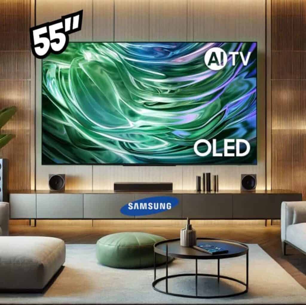 Samsung AI TV 55 OLED 4K 55S90D 2024 Processador Com AI Painel At samsung-ai-tv-55-oled-4k-55s90d-2024-processador-com-ai-painel-at