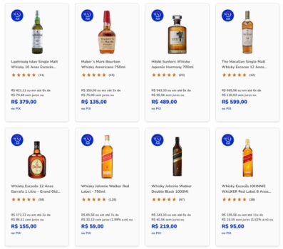Seleção de Whisky em Promoção - Casas Bahia