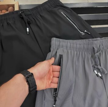 Short Masculino Bermuda 2 Bolsos Zíper Secagem Rápida Fina