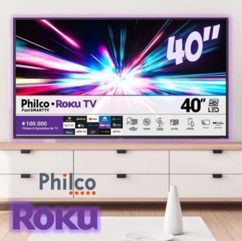 Smart Tv 40'' Philco Ptv40m9gr2cgb Roku Led Dolby Audio