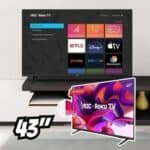 Promotop: As melhores Promoções,cupons e descontos! Smart TV 43" HD AOC Roku 43S5045/78G TV HDMI 1 USB Wifi Conversor Digital