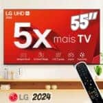 Smart Tv 4k 55 LG Uhd 55ut8000 Processador 5 Ger7 Ai Alexa/chromecast Integrado Otimizador De Jogos Webos 24 Com Controle Remoto Padrão