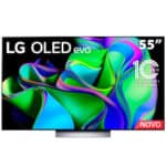 Smart TV 55" LG OLED 4K OLED55C3PSA com processador ThinQ AI, WebOS 23, FreeSync, AI Picture Pro e Alexa Built-in