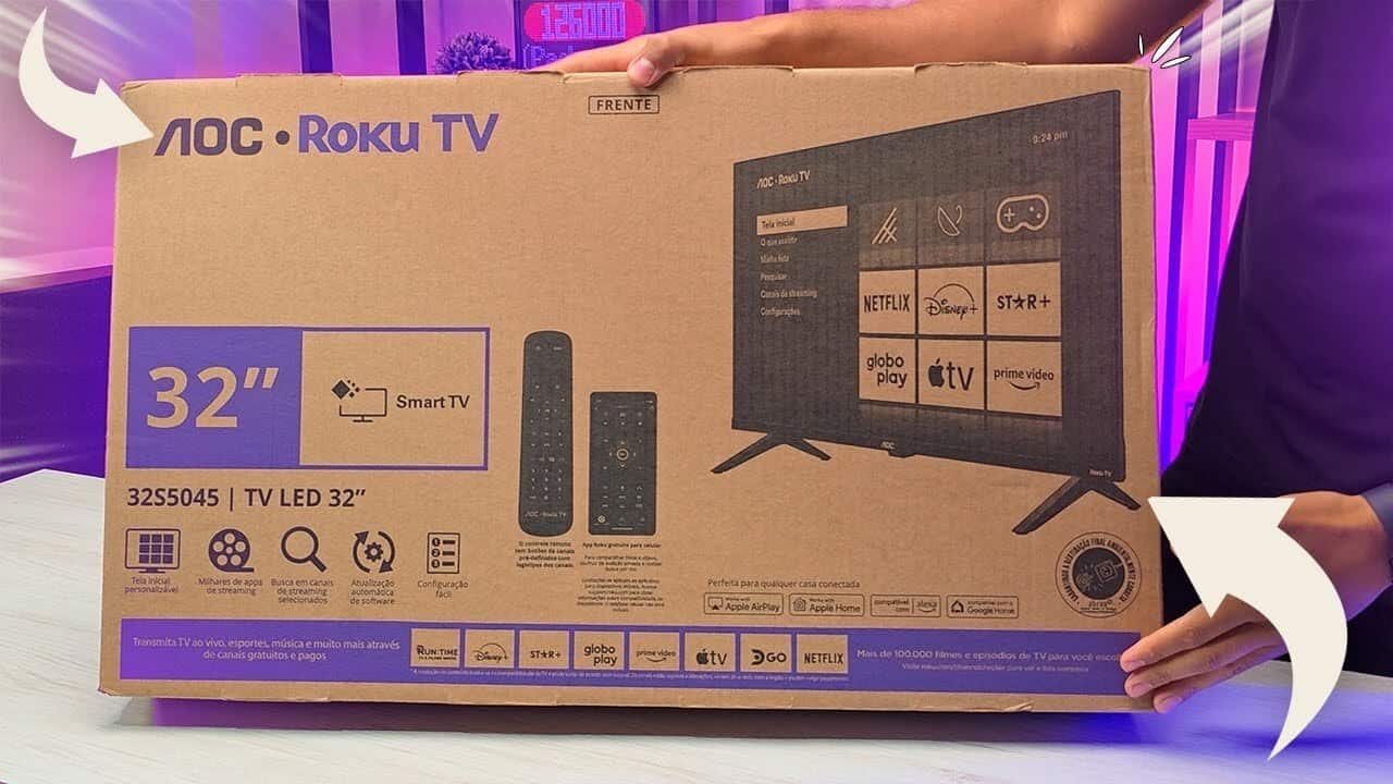 Smart TV AOC 32S50 com Roku TV: Unboxing, Primeiras Impressões e Review Completo Smart TV AOC 32S50 com Roku TV: Unboxing, Primeiras Impressões e Review Completo