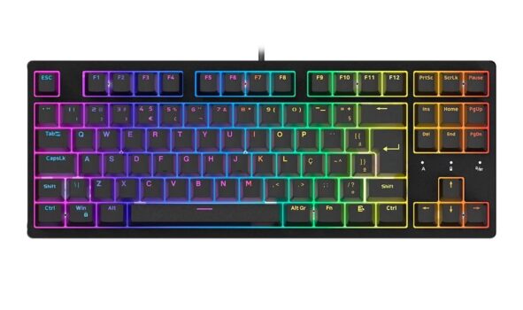 Teclado Mecânico Gamer Husky Sled, TKL, Preto, ABNT2, RGB - HTG500PTVR