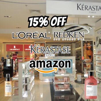 15% OFF em produtos L'oreal, Redken E Kérastase