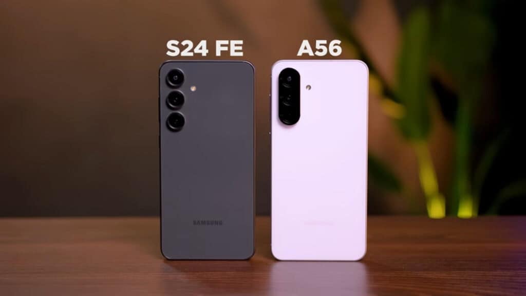 Galaxy A56 vs Galaxy S24 FE: Qual Comprar em 2025? Galaxy A56 vs Galaxy S24 FE: Qual Comprar em 2025?