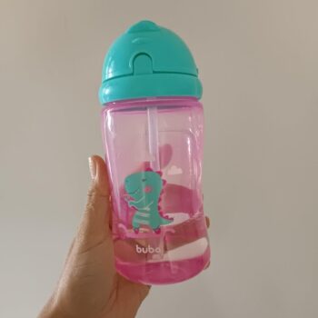 Buba Garrafinha Dino Patinete 400 Ml Rosa