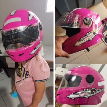 CAPACETE FECHADO PRO TORK LIBERTY FOR KIDS SOLID ROSA TAM. 54