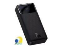Promotop: As melhores Promoções,cupons e descontos! Carregador Rápido Portátil Power Bank Baseus 20000 Mah 15w Cor Preto