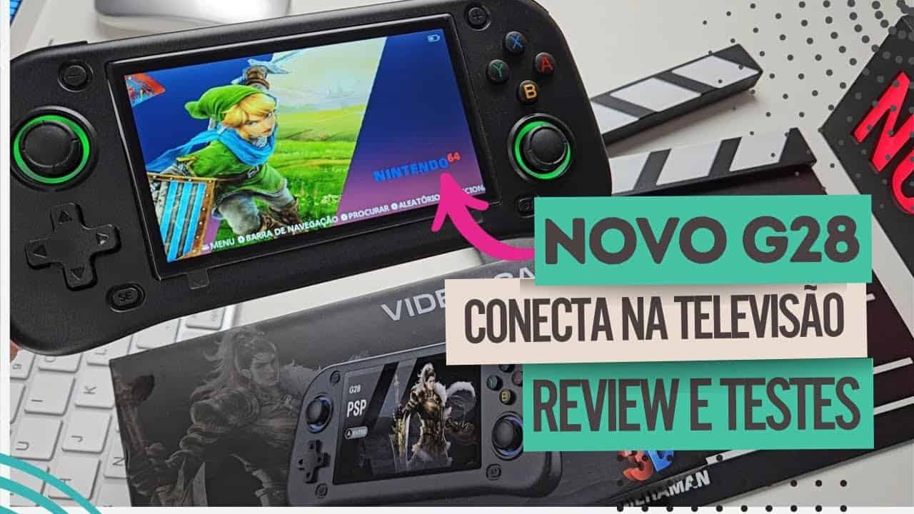 Console Portátil G28: Um Novo Rival Barato Que Conecta na Televisão Console Portátil G28: Um Novo Rival Barato Que Conecta na Televisão