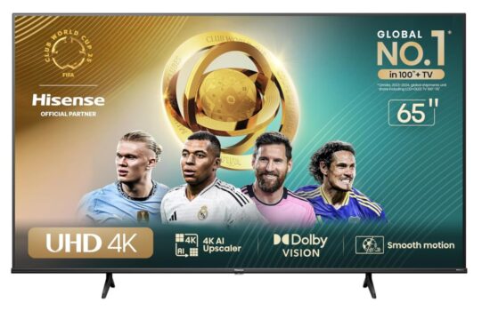 Hisense Smart TV UHD 4K DLED 65" Polegadas 65A6N com HDR10+ Dolby Vision Game Mode Controle por Voz Alexa Built-In AirPlay