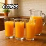 Jogo de Copos de Vidro Long Drink para Água e Suco 255ml 6pcs Ruvolo