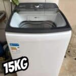 Lavadora de Roupas Brastemp 15kg Cesto Inox - 12 Programas de Lavagem Branca BWF15AB