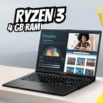 Notebook Asus Vivobook Go 15 E1504fa Amd Ryzen 3 7320u 4gb Ram 128gb Ssd Linux Keepos Tela 15,6 Fhd Black - Nj1291