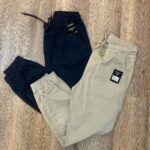 Kit 2 Calças Jogger Camuflada Sarja Masculina Punho Elastico