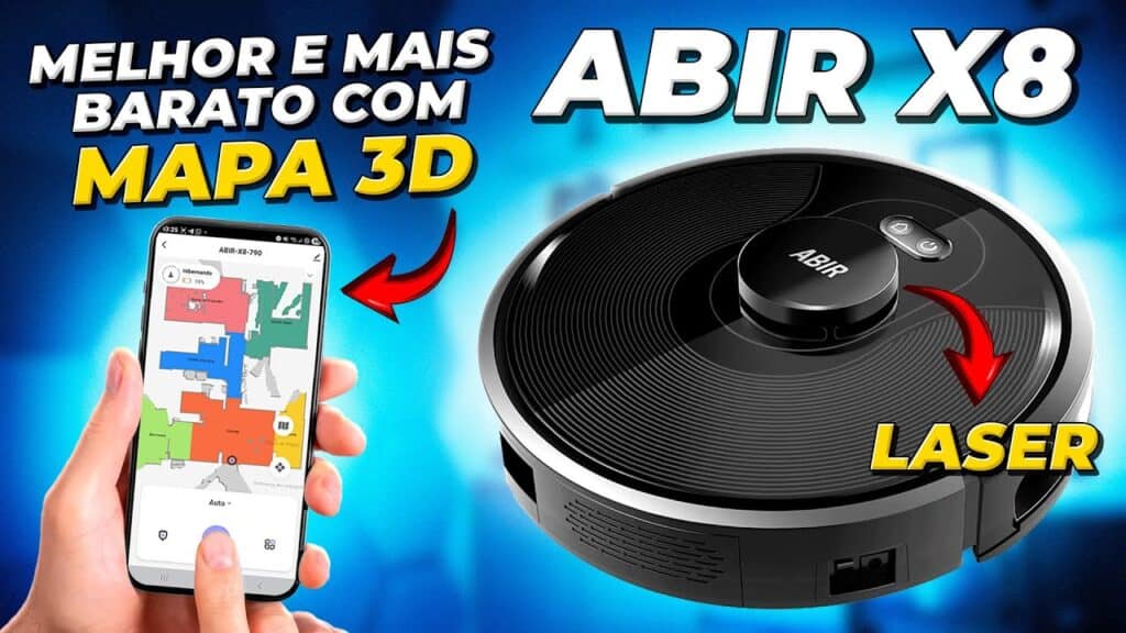Abir X8: O Melhor Aspirador Robô com Mapa 3D e Funções Avançadas em 2025 Abir X8: O Melhor Aspirador Robô com Mapa 3D e Funções Avançadas em 2025