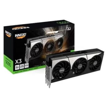 Placa de Video Inno3D RTX 5090 X3 OC Geforce Nvidia, 32GB, GDDR7, 512bits, DLSS 4, Tripe Fan, Ray Tracing - N50903-32D7X-17593928